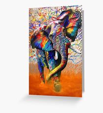 African Colours Greeting Card