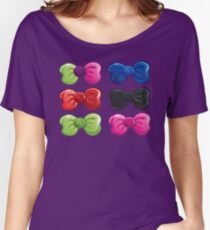 Colorful Ties Theme Women's Relaxed Fit T-Shirt