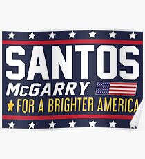 Santos and McGarry Campaign Poster from West Wing Poster