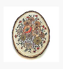 Wood Floral Bouquet Photographic Print