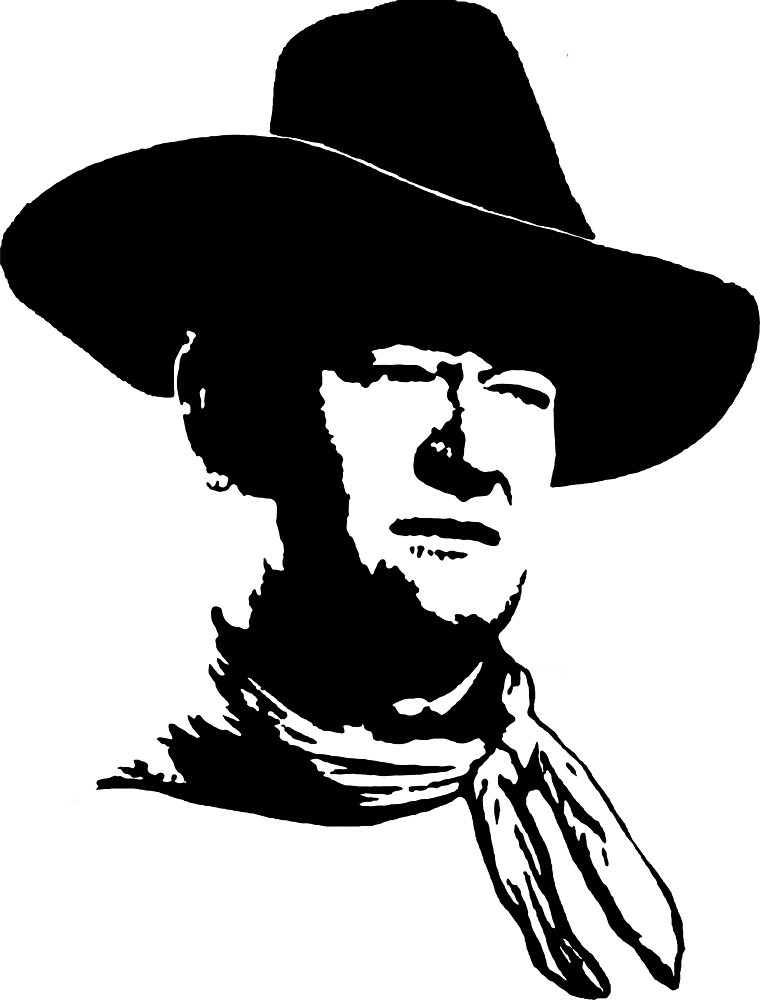 &ldquo;John Wayne stencil&rdquo; by RiMKO | Redbubble
