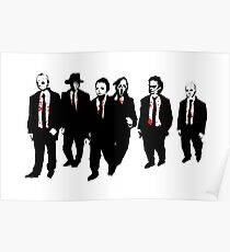 Reservoir Horror Icons Poster