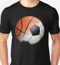 Soccer Ball and Basketball Themes Slim Fit T-Shirt