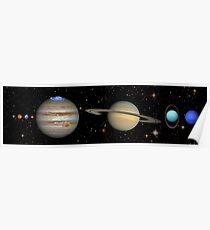 To-Scale Solar System Poster