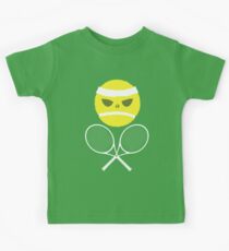Tennis Totenkopf mit gekreuzter Knochen Kinder T-Shirt