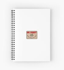 Mr Robot Logo Design Spiral Notebook