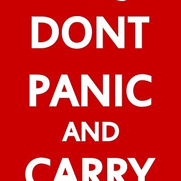 Artwork thumbnail, Don't Panic and Carry a Towel by TeesBox