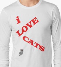 I LOVE CATS digital Long Sleeve T-Shirt