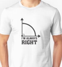 Funny Humor Math Geometry Right Angle Unisex T-Shirt
