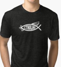 Cthulhu Fish Tri-blend T-Shirt