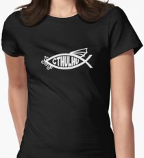Cthulhu Fish Women's Fitted T-Shirt