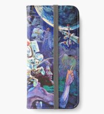 Raumschiff Erde Wandgemälde iPhone Flip-Case/Hülle/Skin