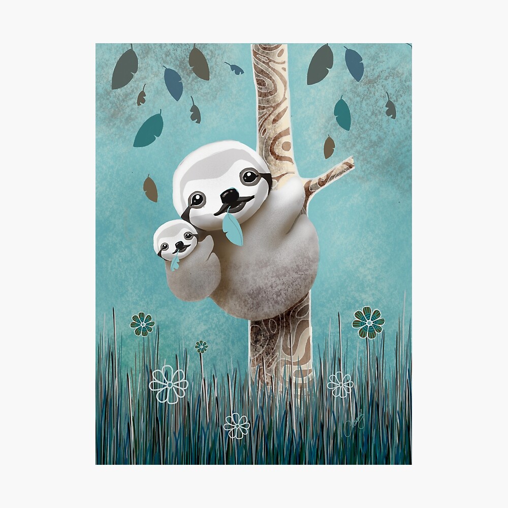 Baby Sloth Daylight Photographic Print