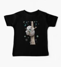 Baby Sloth Midnight Baby Tee