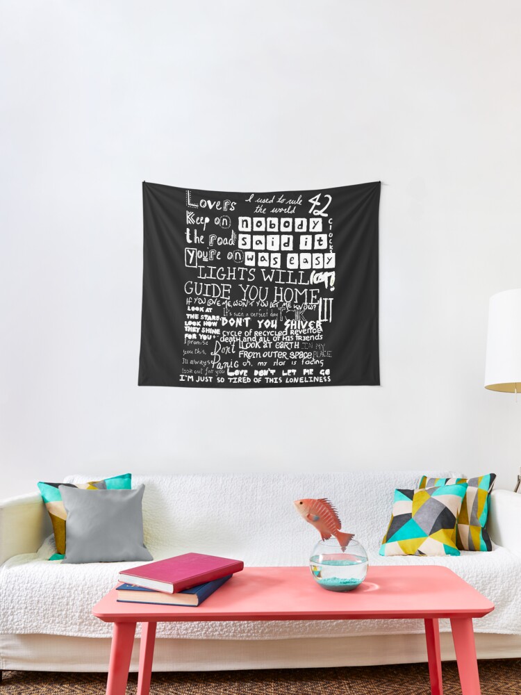 Lyrics Coldplay Tapestry By Littleprince12 Redbubble