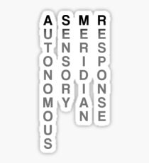 ASMR (Autonomous Sensory Meridian Response) Sticker