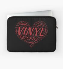 Vinyl Records Heart Laptop Sleeve