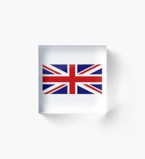 Union Jack, British Flag, UK, United Kingdom, Pure & simple, 1:2 Acrylic Block