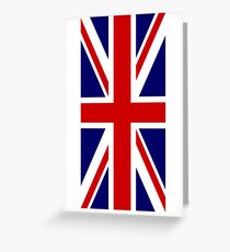 British, Union Jack, PORTRAIT, Flag, 1;2, UK, GB, United Kingdom, Pure & simple Greeting Card