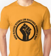 When Injustice Become Law Resistance Becomes Duty Slim Fit T-Shirt