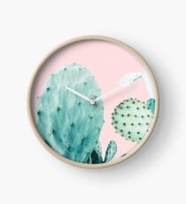 Cacti, Cactus, Cacti print, Cactus art, Desert, Nature, plant, Minimalist, Modern Clock