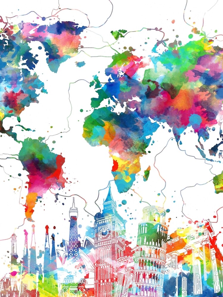 world map by BekimART