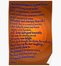 A favorite RUMI poem Poster