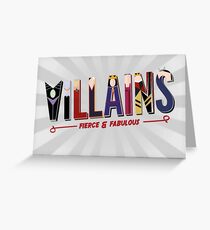 Villains Greeting Card