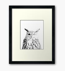Owl print, Bird print, Scandinavian, Nordic, Marble, Trendy print, Styled, Scandinavian art, Modern art, Wall art, Print, Minimalistic, Modern Framed Print