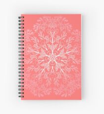Kirschblüten-Mandala-Coral Sakura Spiralblock