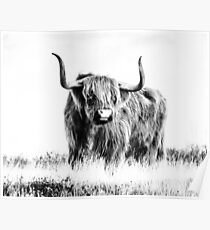 Bull print, Tier, Natur, skandinavischen Druck, skandinavischen, nordischen, trendige drucken, gestylt, skandinavische Kunst, moderne Kunst, Wandkunst, Print, minimalistisch, Modern Poster