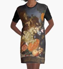Jan Van Os - Still Life With Fruit 1769 Graphic T-Shirt Dress
