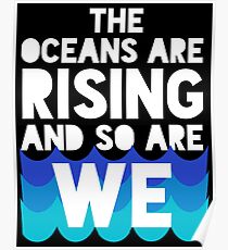 march for science - the oceans are rising and so are we Poster