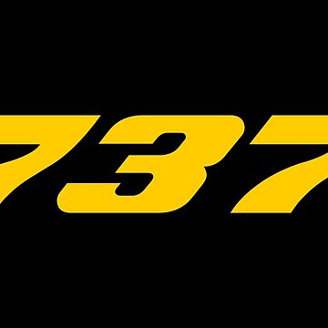 Artwork thumbnail, 737 Seven-Three-Seven (Yellow) by AvGeekCentral