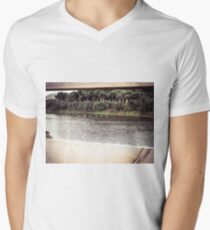 Ducks Through The Fence Men's V-Neck T-Shirt