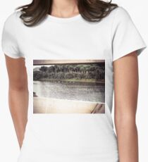 Ducks Through The Fence Women's Fitted T-Shirt