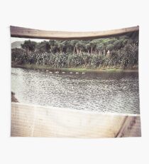 Ducks Through The Fence Wall Tapestry