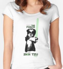 May The Force Be Shih Tzu Women's Fitted Scoop T-Shirt