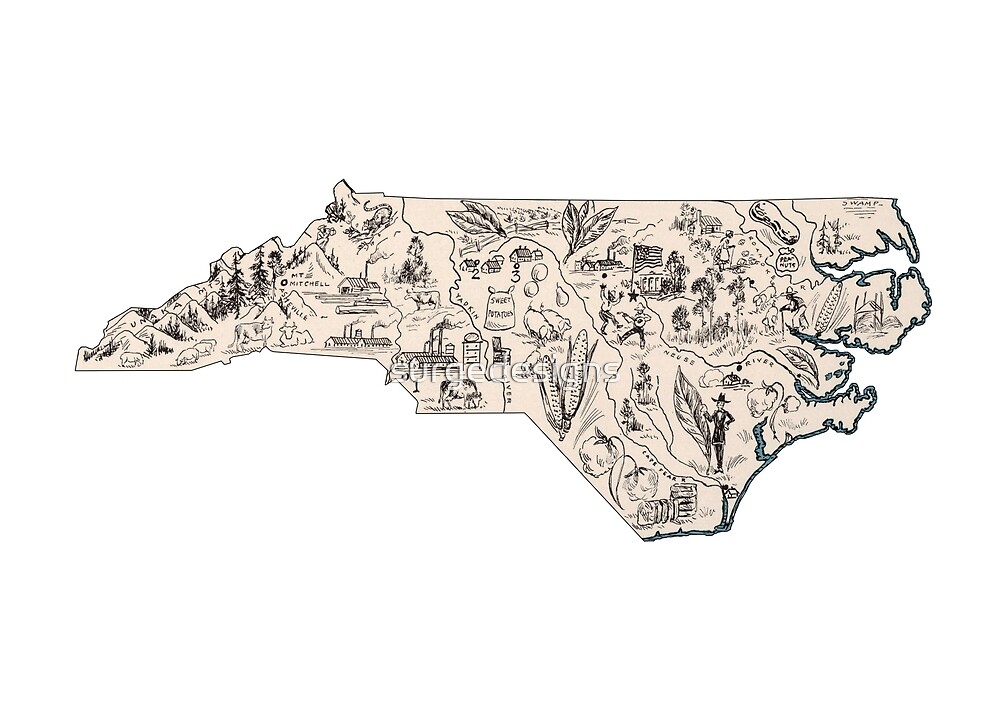 north carolina retro 3