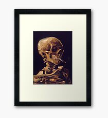 Vincent Van Gogh's 'Skull with a Burning Cigarette' Framed Print