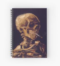 Vincent Van Gogh's 'Skull with a Burning Cigarette' Spiral Notebook
