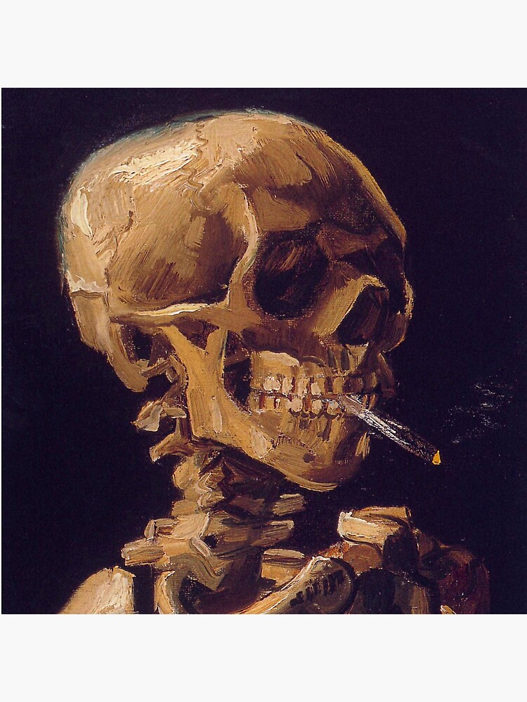 Vincent Van Gogh's 'Skull with a Burning Cigarette' by RozAbellera