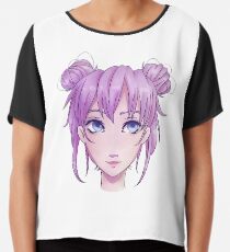 Space Buns Chiffon Top