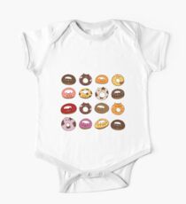 Cat donuts Short Sleeve Baby One-Piece