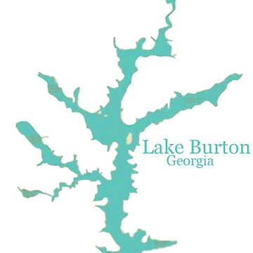 Lake Burton Georgia Map Logo