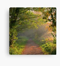 Misty Morning on the Lea Valley Way Canvas Print