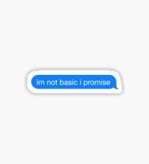 Pegatina no soy básico lo prometo