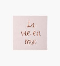 Lámina rígida La vie en rose en rosa