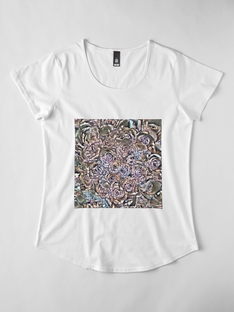 Alternate view of Roses Premium Scoop T-Shirt