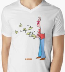 Bird Man Men's V-Neck T-Shirt